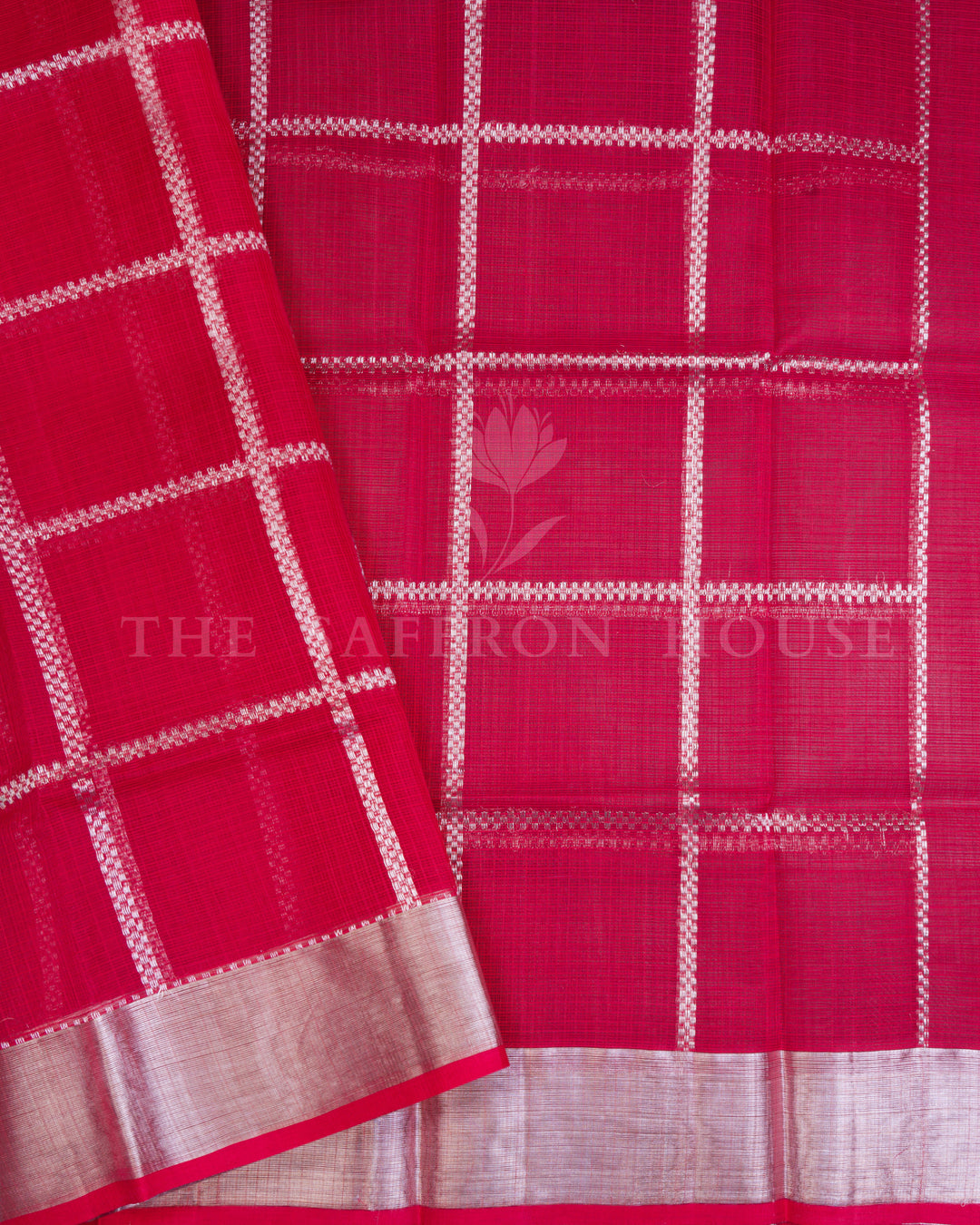 Pure Zari Kota Saree with Village Motif Buttas - TSH130