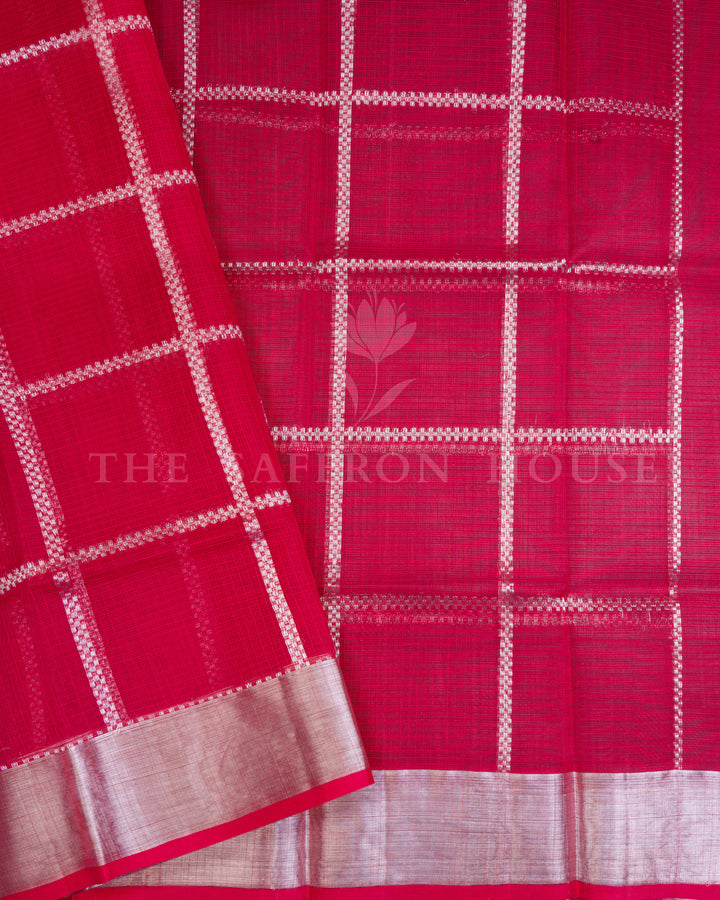 Pure Zari Kota Saree with Village Motif Buttas - TSH130