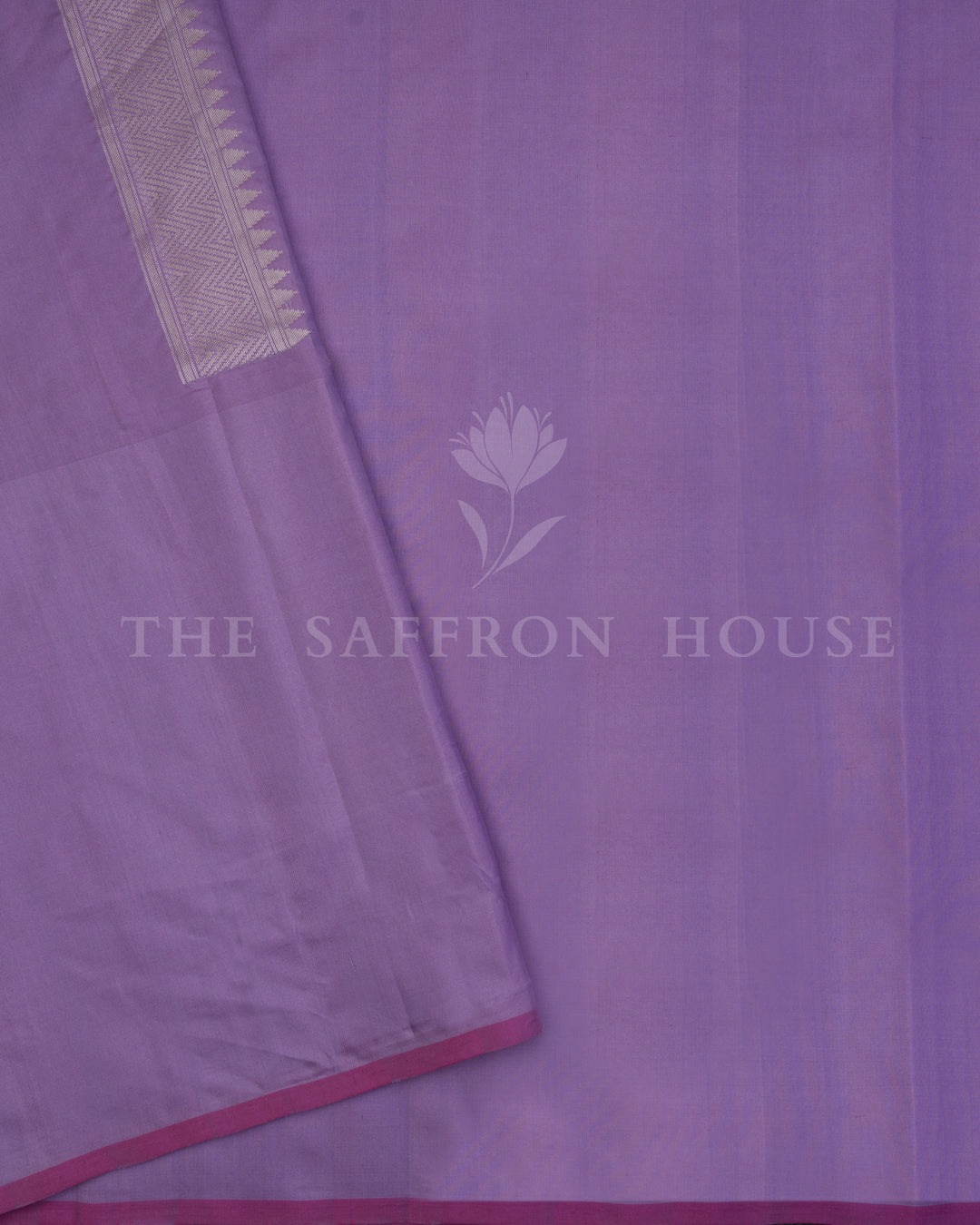 Pastel Olive And Lavender Handwoven Ektara Banaras Saree with Meenakari Work - TSH250512