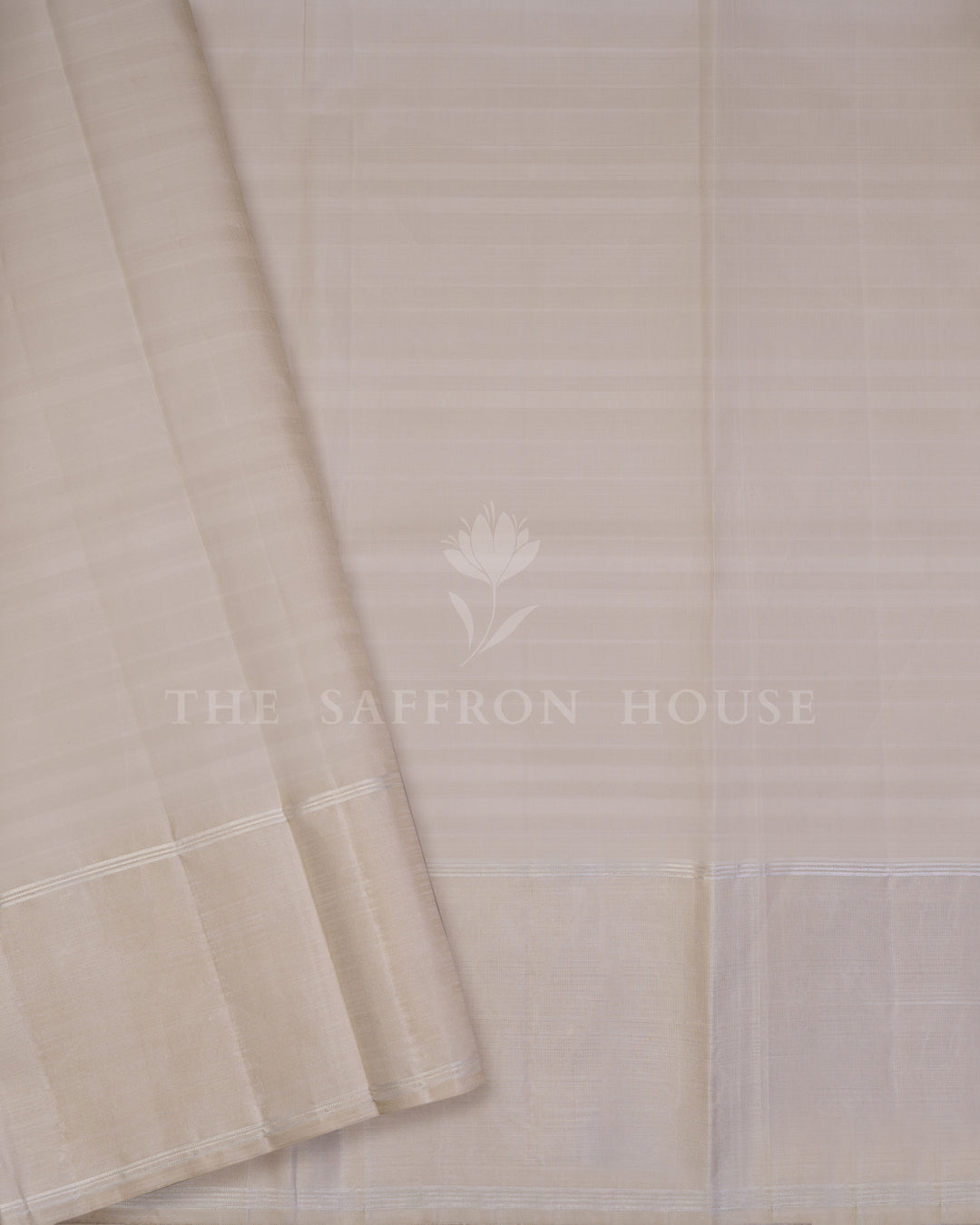 Handloom Kattam  Kanjivaram Silk Saree in Mint Green, Lemon Yellow And Greige - TSH6067