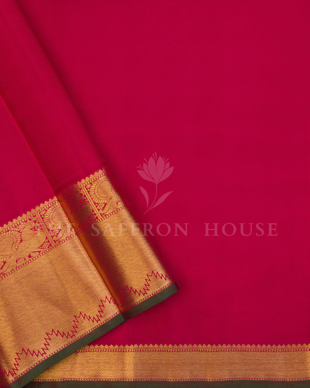 Red Handwoven Vairaoosi Pure Kanjivaram Silk Saree - TSH250041