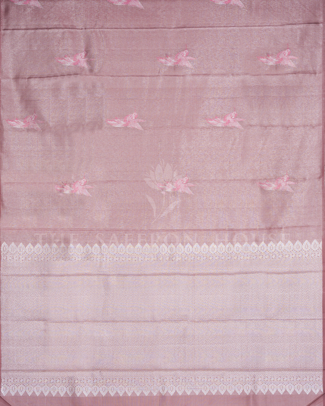 Dusty Rose Handwoven Pure Kanjivaram Silk Saree - TSH250269