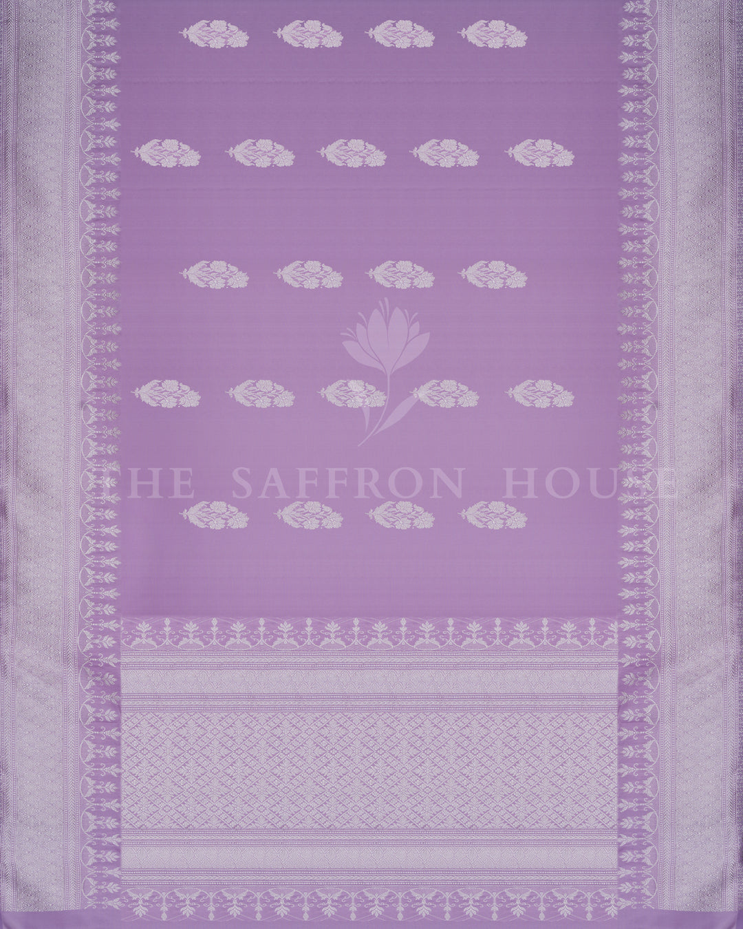 Lavender Handwoven Mashru Banarasi Saree - TSH250526
