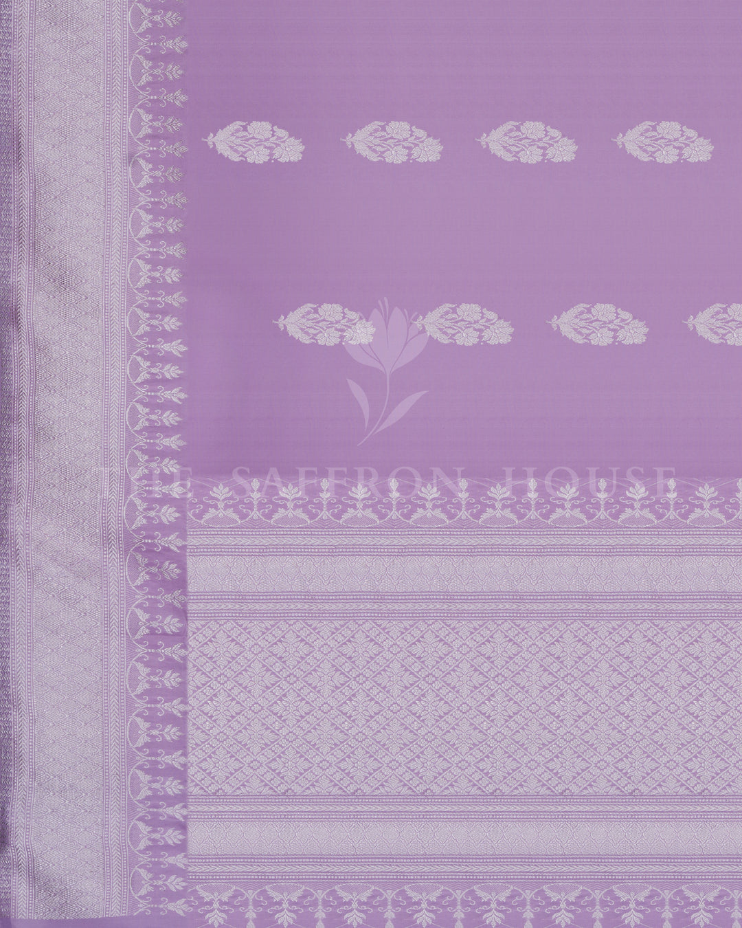 Lavender Handwoven Mashru Banarasi Saree - TSH250526