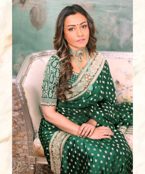 Namrata Shirodkar in The Saffron House lookbook