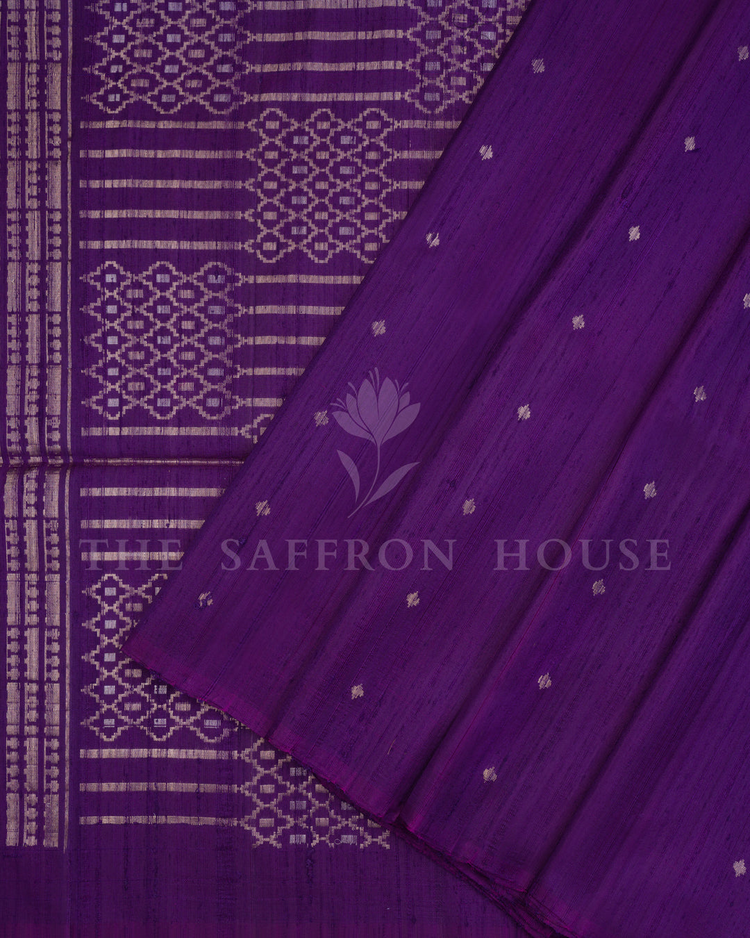 Handloom Soft Silk Saree in Deep Royal Purple  - TSH6053