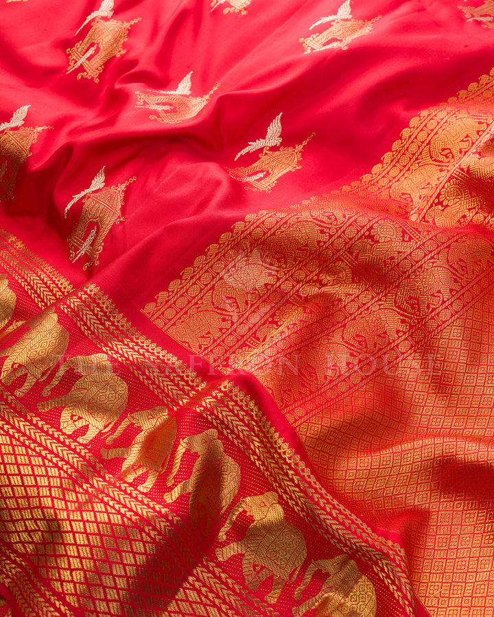 Shakti | Red Kanchivaram Silk Saree