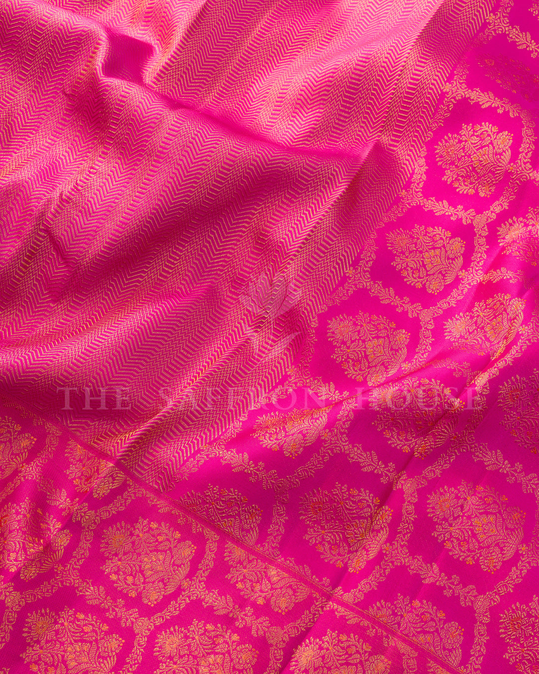 Rani Pink Kanchivaram Silk Saree