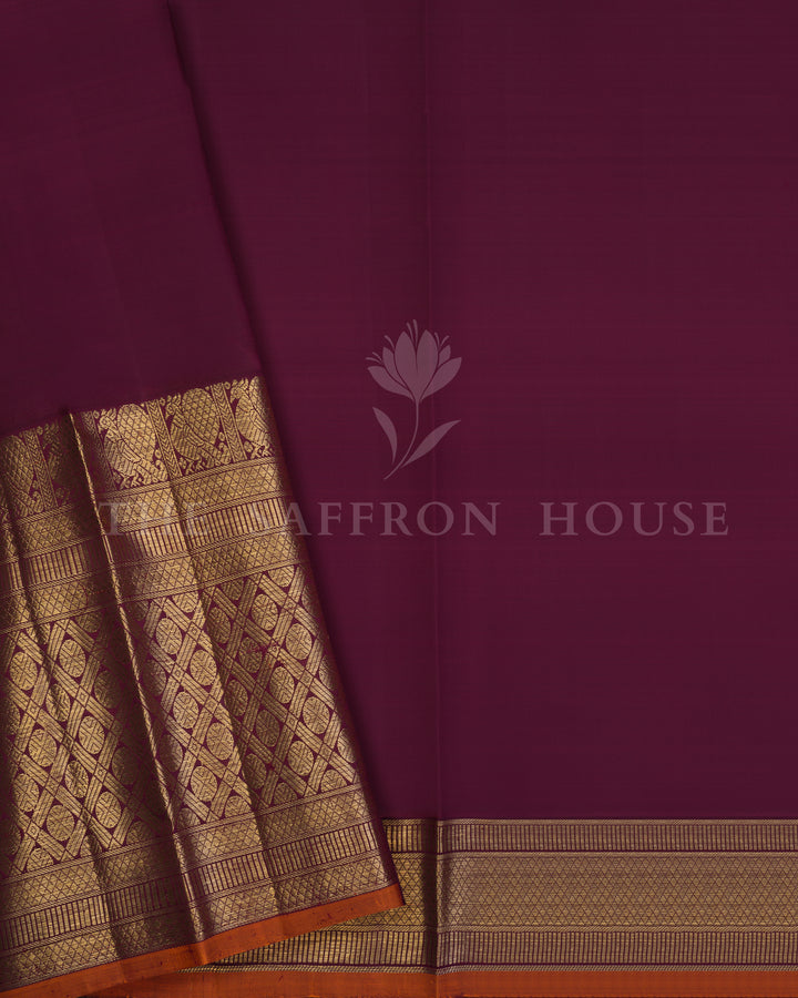 Handloom Kanjivaram Silk Saree in Baby Pink and Maroon