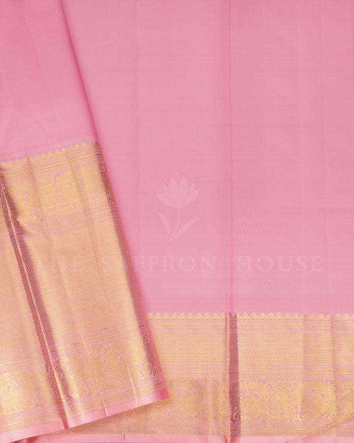 Magenta Handwoven Kanjivaram Silk Saree - TSH250395