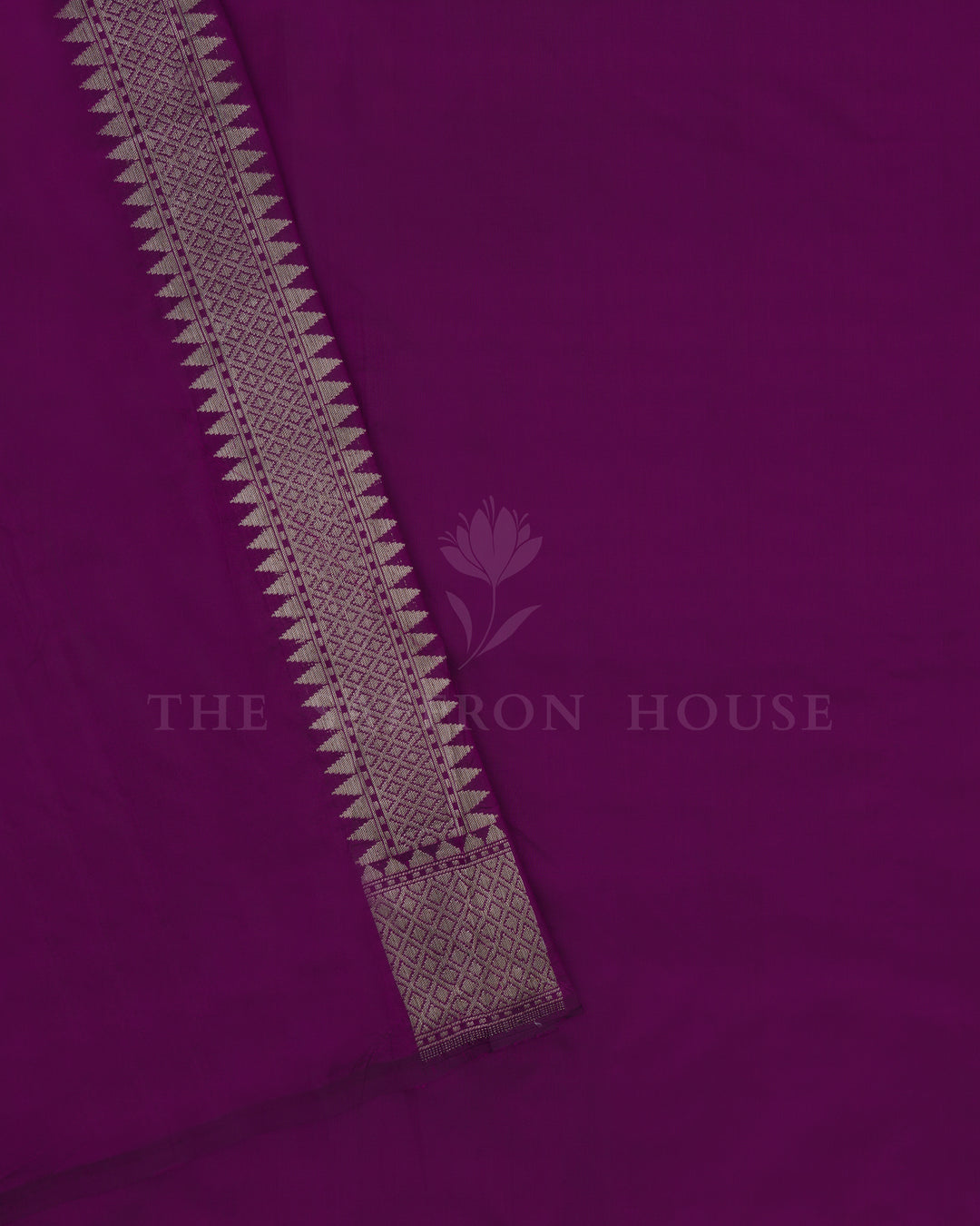 Purple Handwoven Banarasi Silk Saree - TSH846010