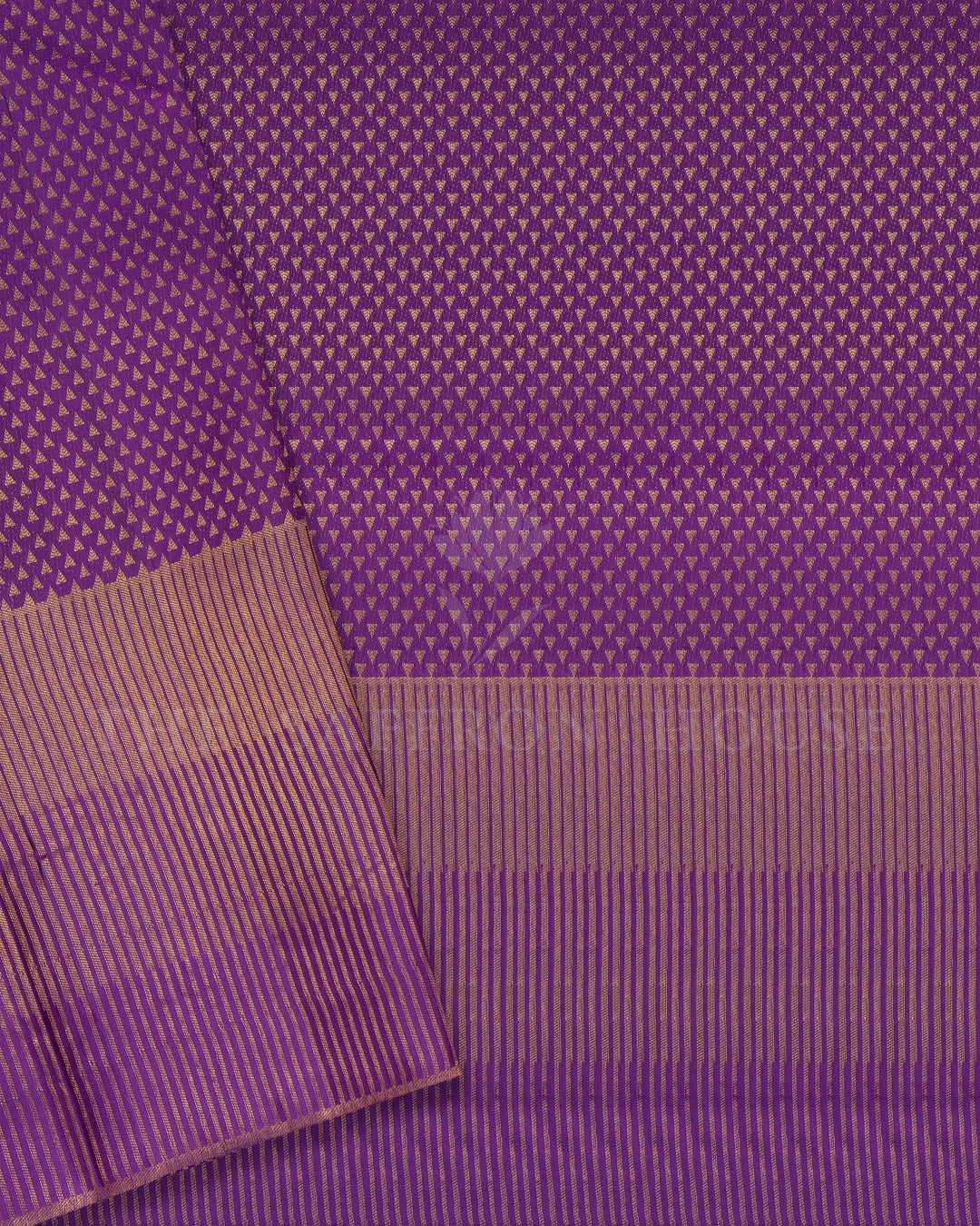 Purple Handwoven Kanjivaram Silk Saree - TSH2506129