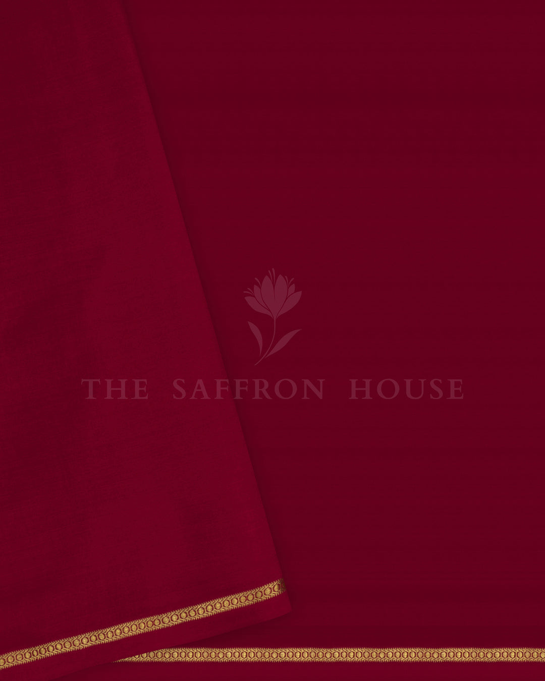 Maroon Pure Zari Mysore Silk Saree - TSH2506098
