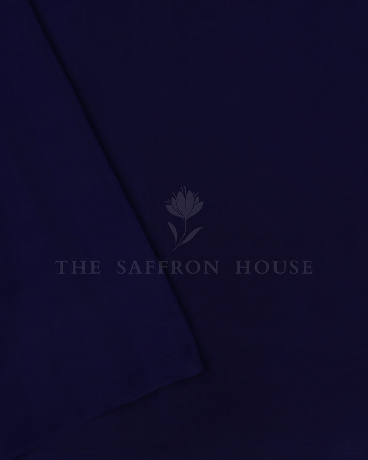 Royal Blue And Navy Blue Pure Zari Mysore Silk Saree - TSH2506103