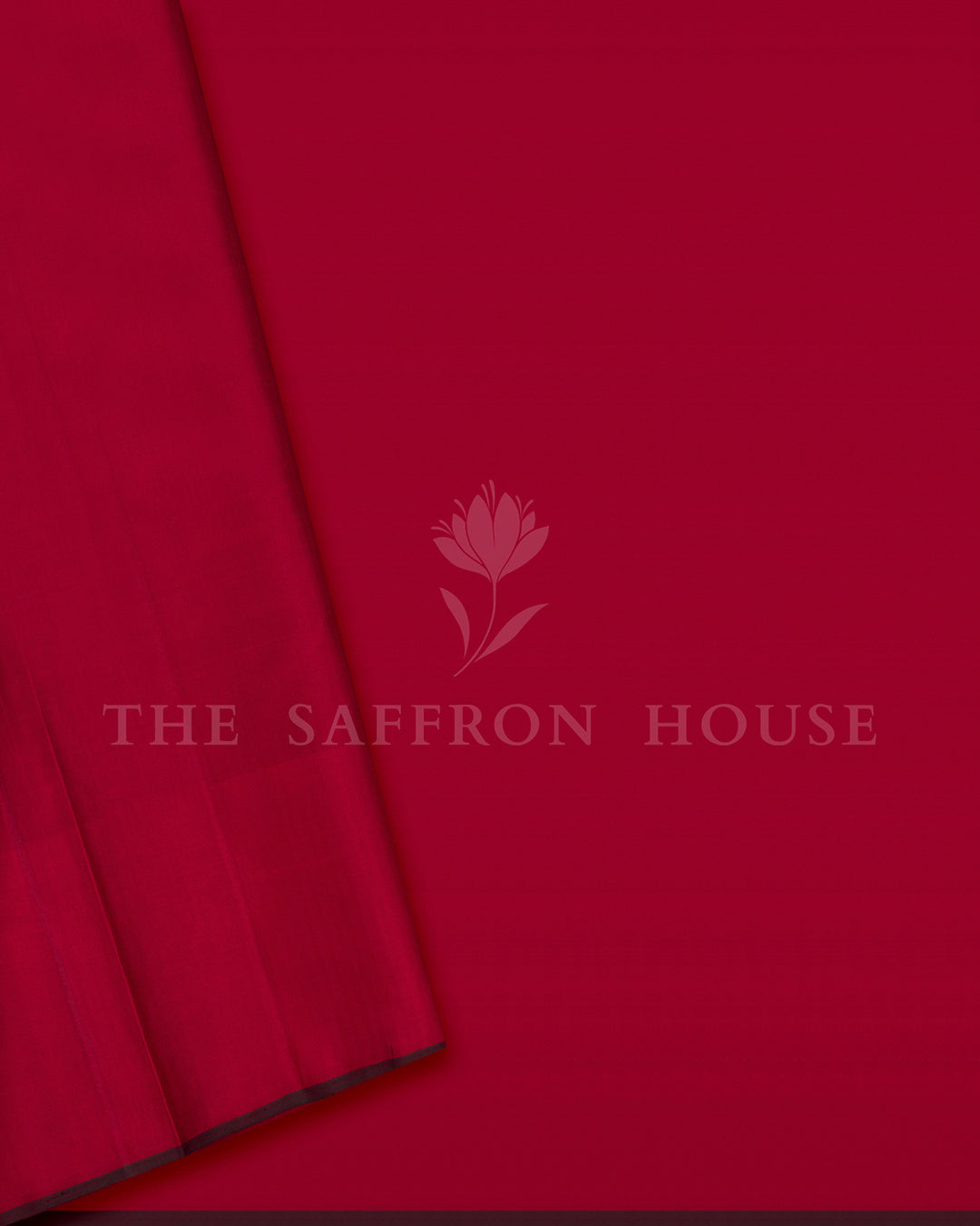 Navy Blue and Mustard Checked Kanchivaram Silk Saree with Red Border
