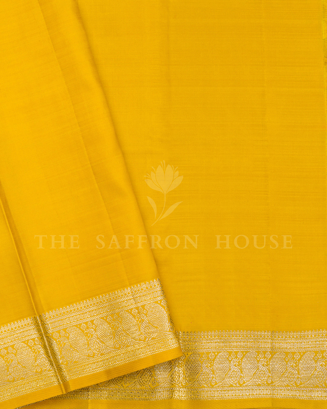 Peach Kanchivaram Silk Saree with Zari Check Weave