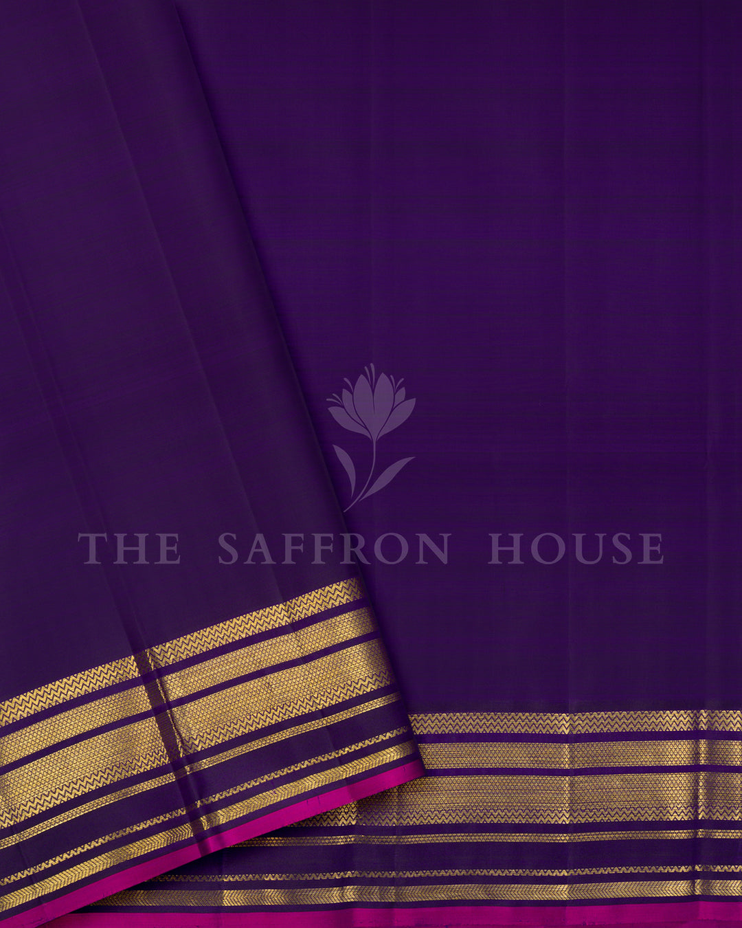 Purple Kanchivaram Silk Saree – view 3