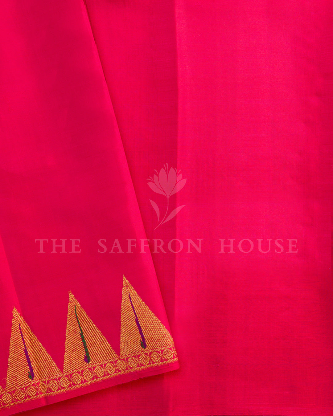 Rani Pink Kanchivaram Silk Saree – view 5