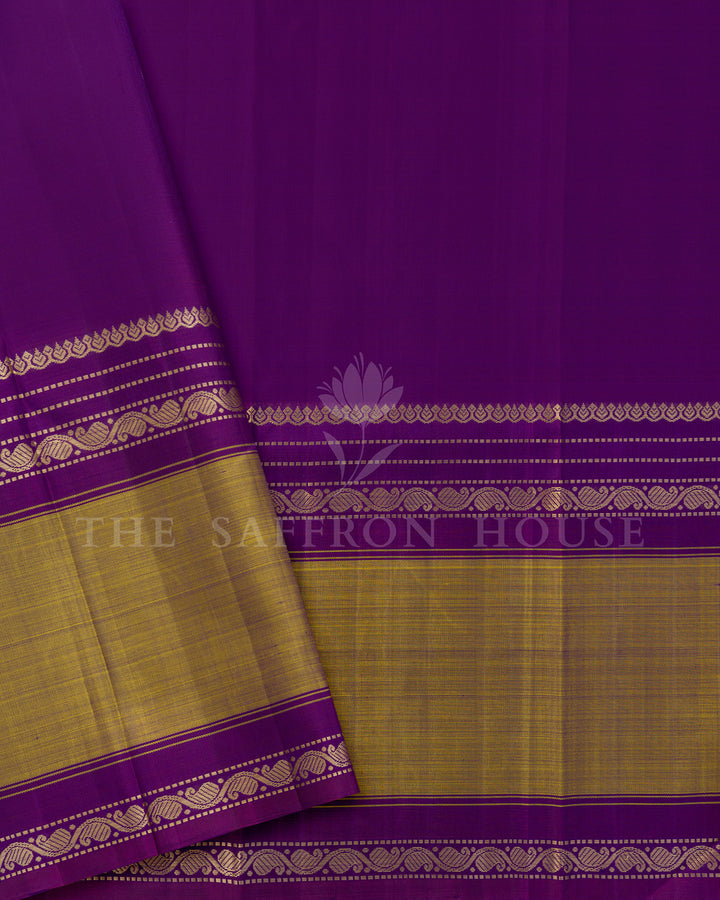 Purple Kanchivaram Silk Saree
