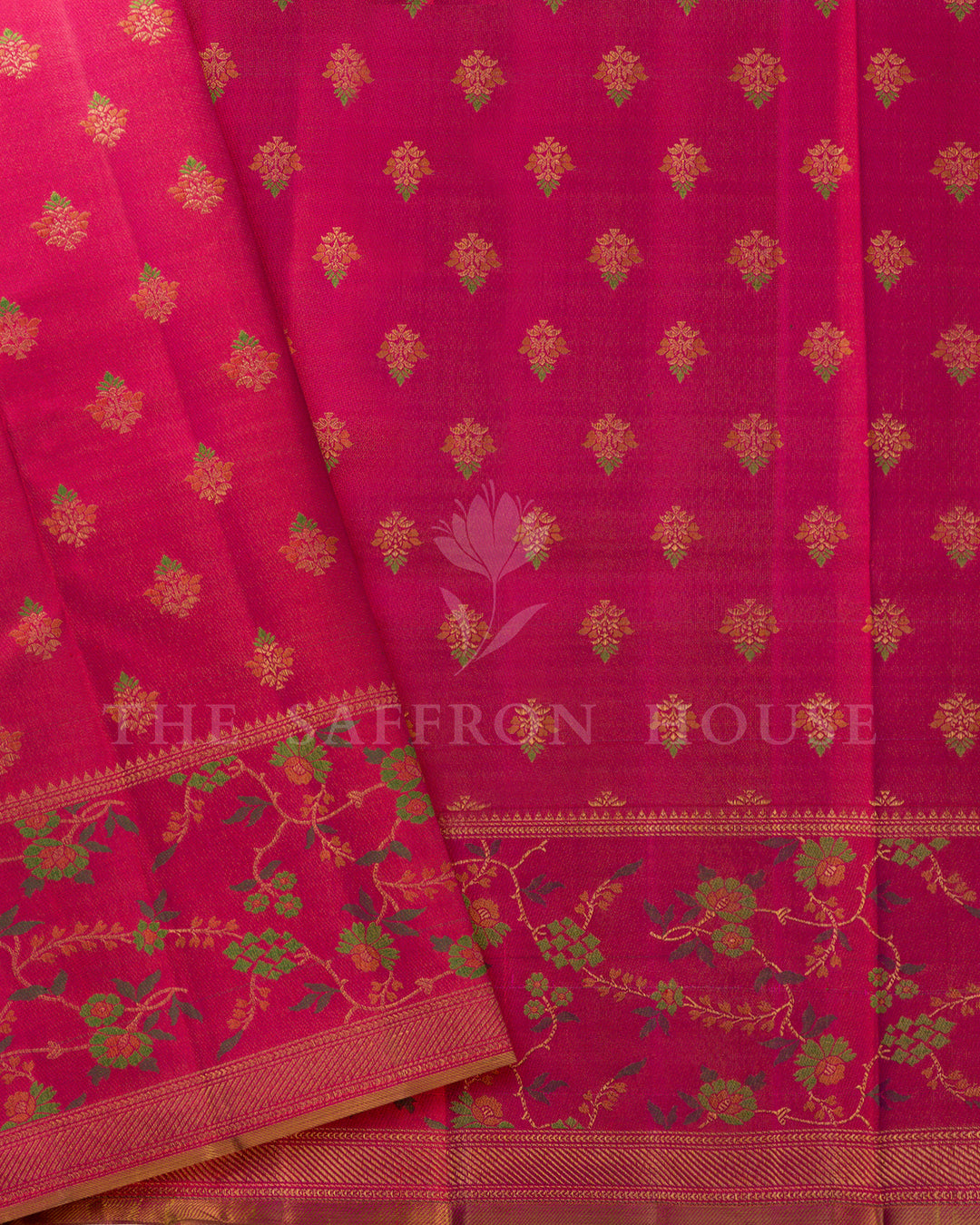 Dual Tone Purple Kanchivaram Silk Saree