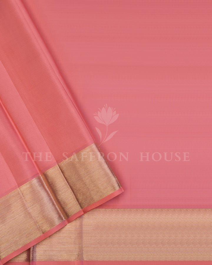 Handloom Pure Kanjivaram Silk Saree in Lavender And Peach - TSH250168