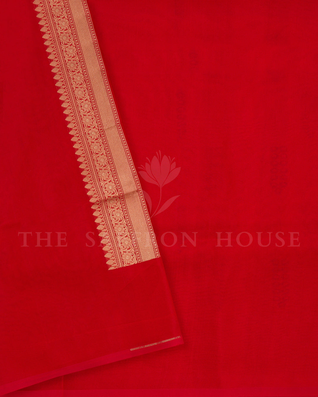 Red Handwoven Banarasi Silk Saree - TSH2506137