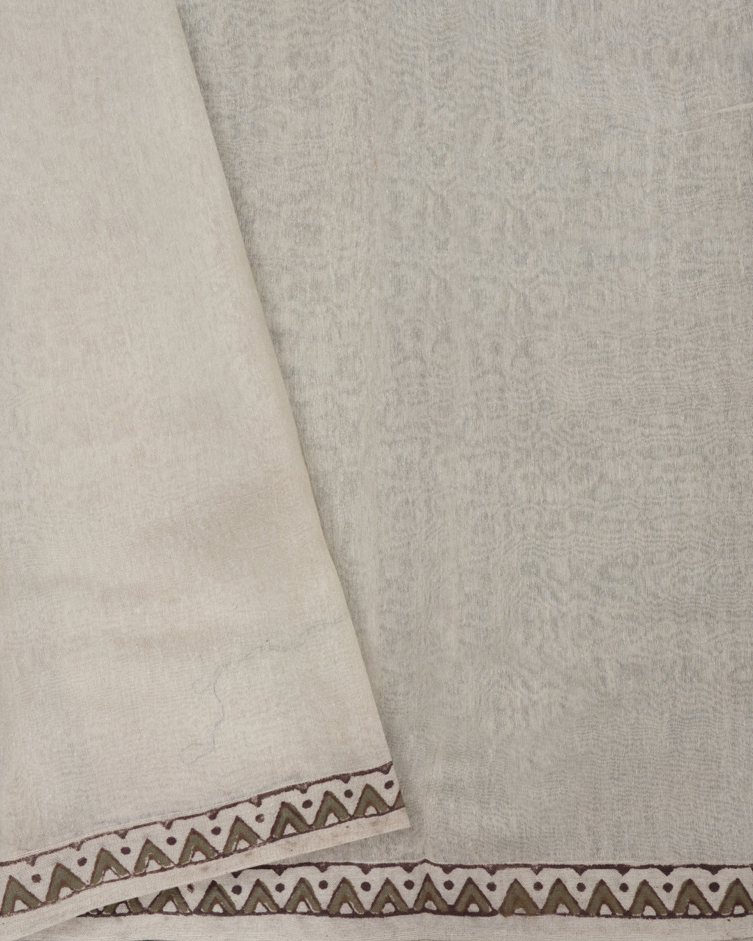 Ink Blue Handwoven Tussar Organza Jute Saree - TSH2506080-view5