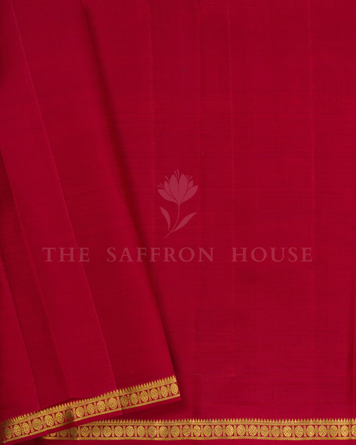Maroon Handwoven Kanjivaram Silk Saree - TSH2506254