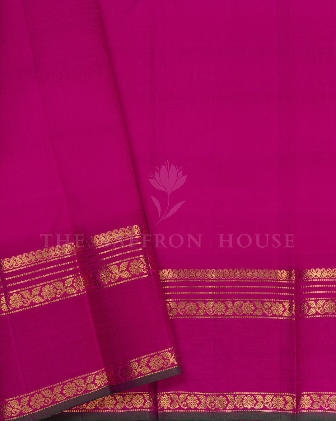  Orangish Pink And Magenta Handwoven Kanjivaram Silk Saree - TSH2506237