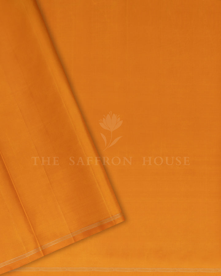 Peacock Blue Handwoven Kanjivaram Silk Saree - TSH250139-view5