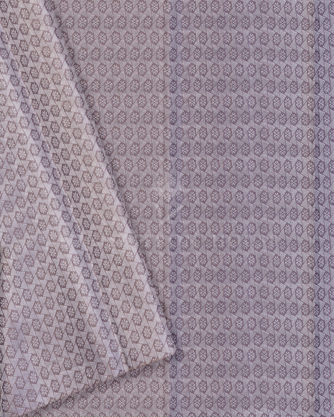 Handloom Kanjivaram Silk Saree in Powder Blue And Grey - TSH250118