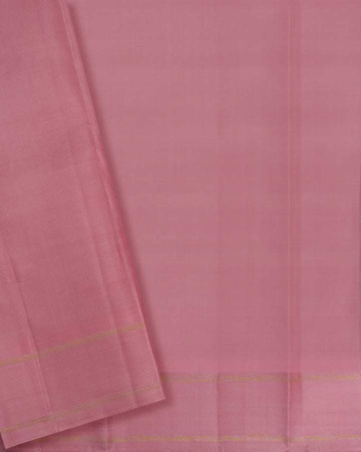 Light Powder Pink Handwoven Kanjivaram Silk Saree - TSH2506235