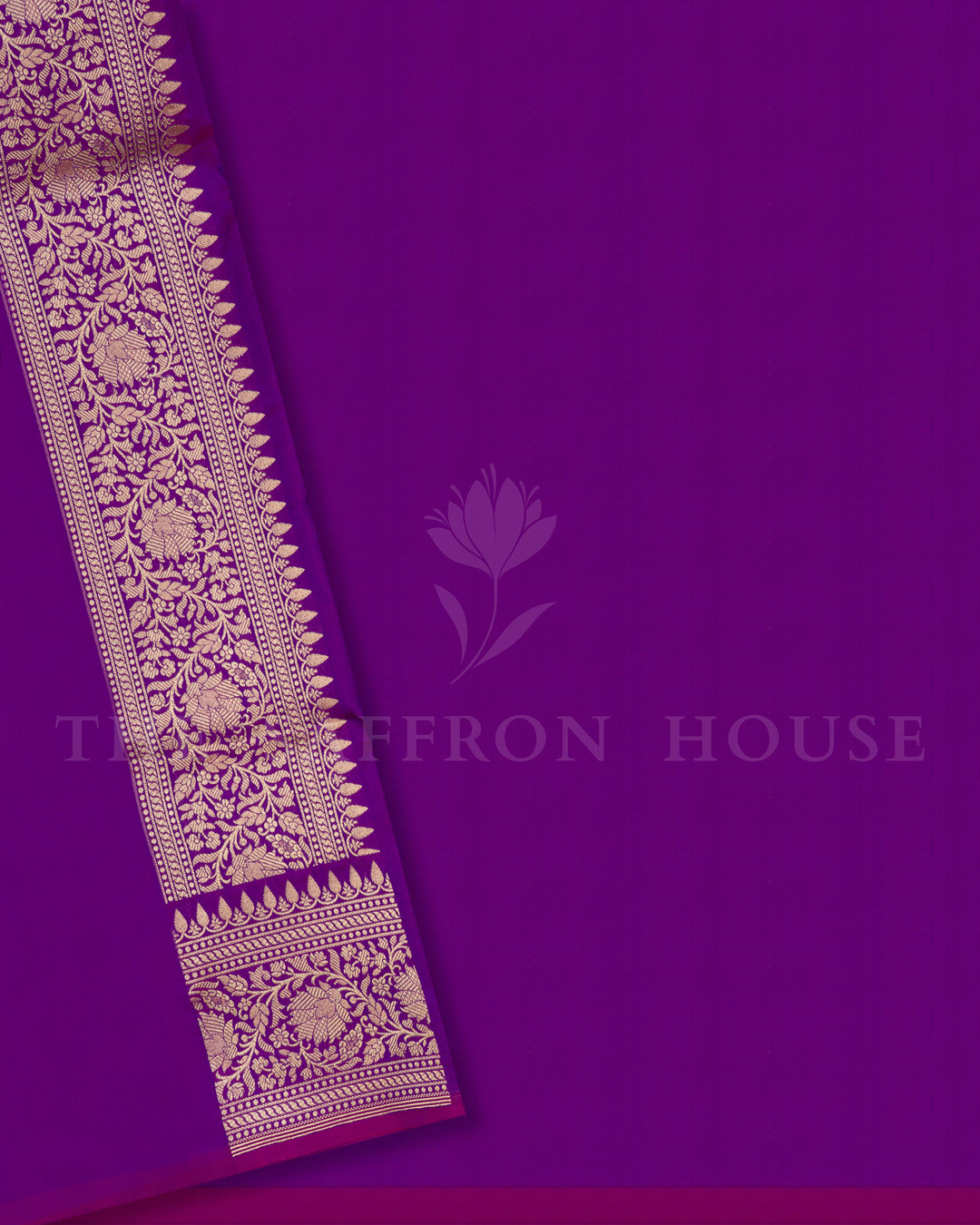Purple Handwoven Banarasi Silk Saree - TSH2506135