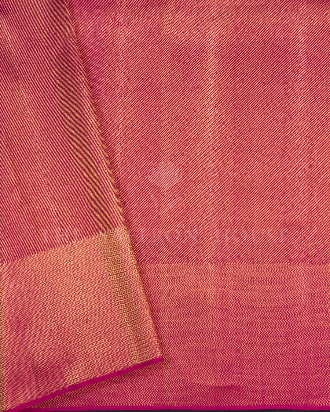 Pinkish Magenta Handwoven Brocade Kanjivaram Silk Saree - TSH2506258