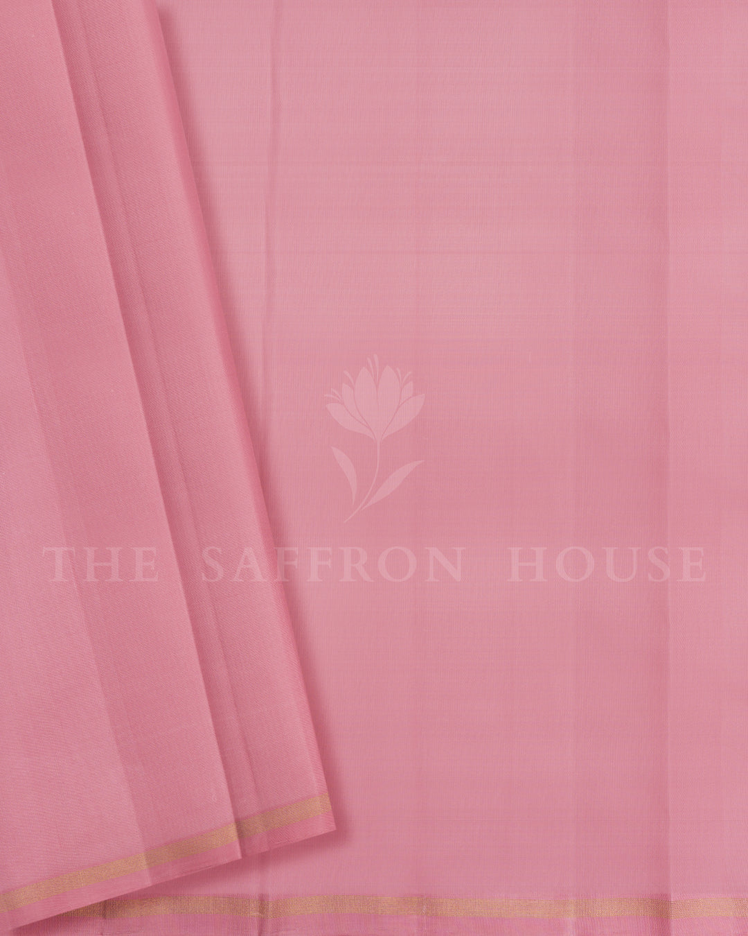 Light Powder Pink Handwoven Kanjivaram Silk Saree - TSH2506236