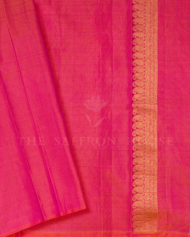 Sea Green Handwoven Kanjivaram Silk Saree - TSH807-View5