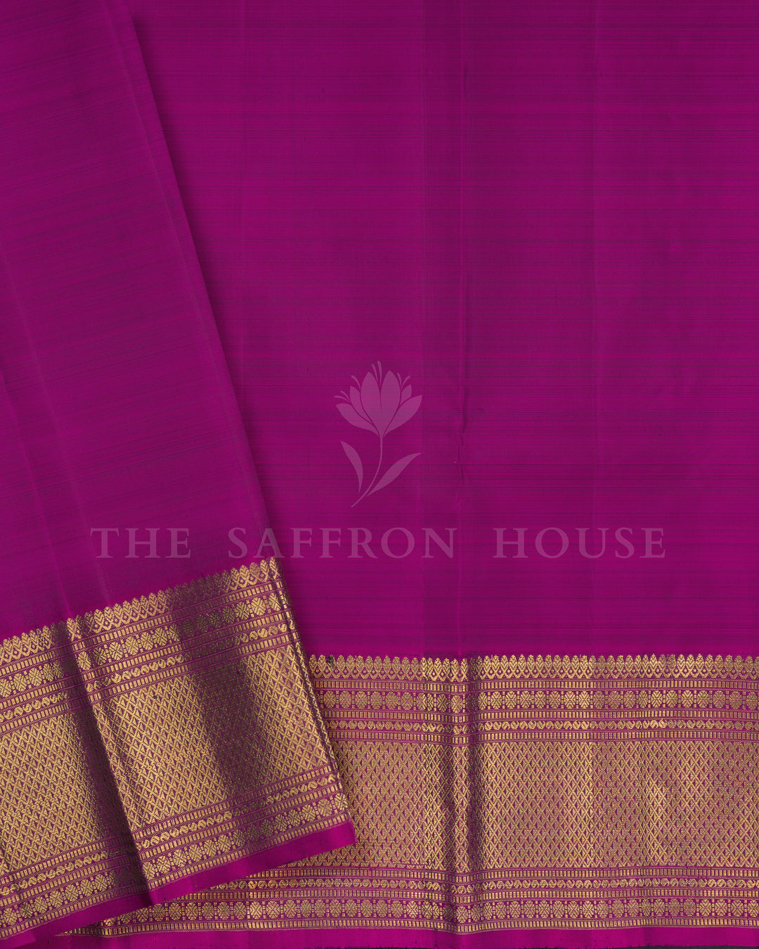 Grey And Magenta Handwoven Brocade Kanjivaram Silk Saree - TSH2506262