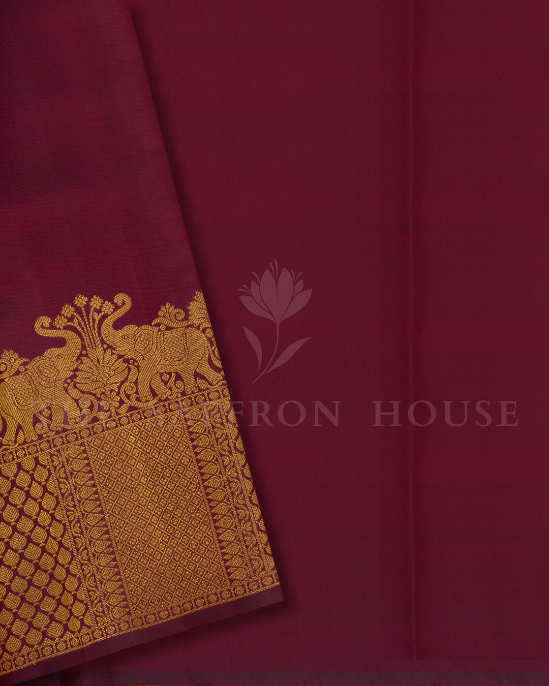 Maroon Handwoven Brocade Kanjivaram Silk Saree - TSH2506218