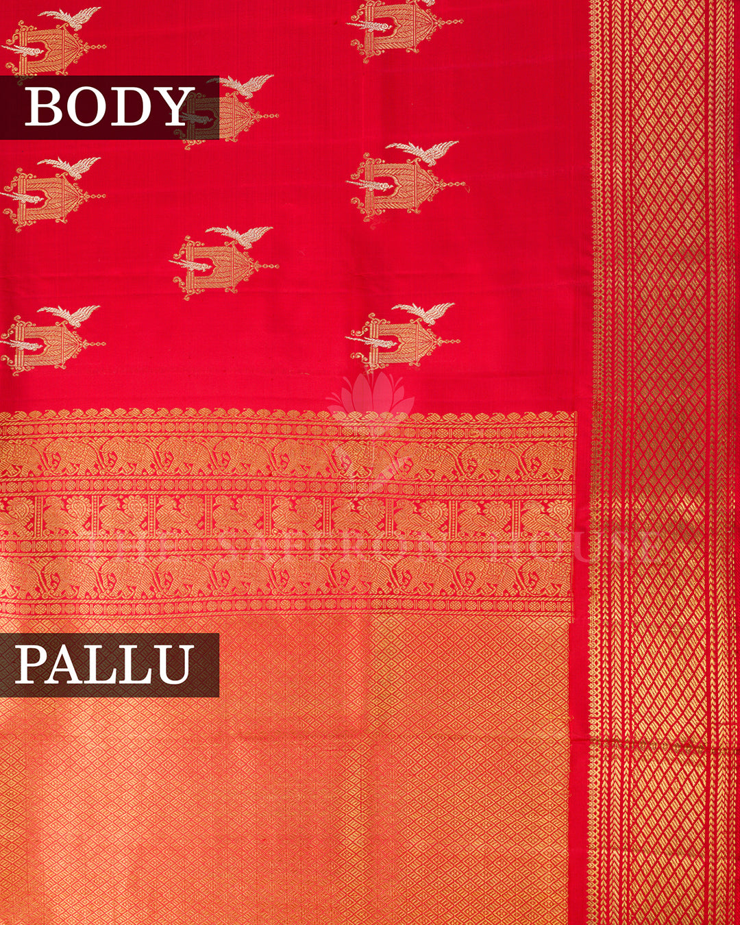 Shakti | Red Kanchivaram Silk Saree
