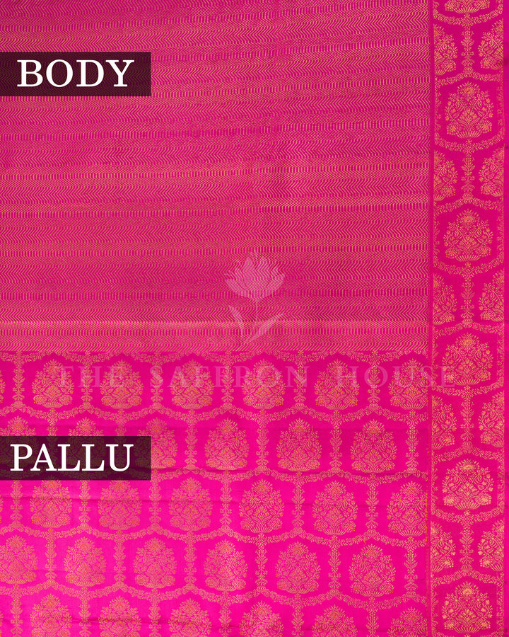 Rani Pink Kanchivaram Silk Saree