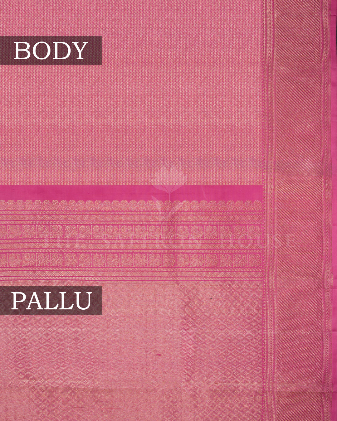 Light Baby Pink Handwoven Kanjivaram Silk Saree - TSH2506261