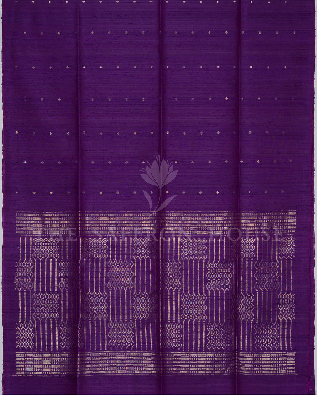 Handloom Soft Silk Saree in Deep Royal Purple  - TSH6053