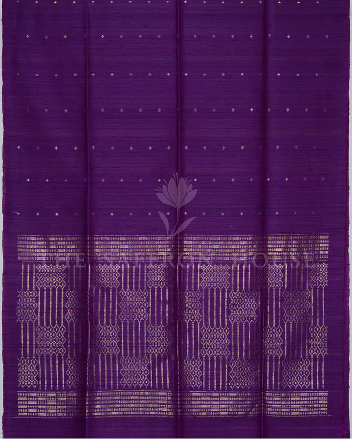 Handloom Soft Silk Saree in Deep Royal Purple  - TSH6053
