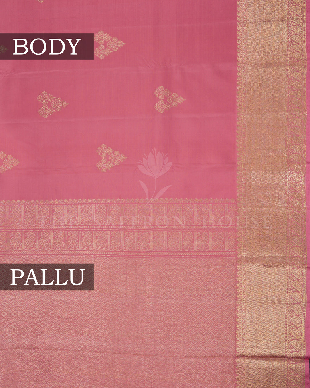 Baby Pink Handwoven Pastel Kanjivaram Silk Saree - TSH2506247