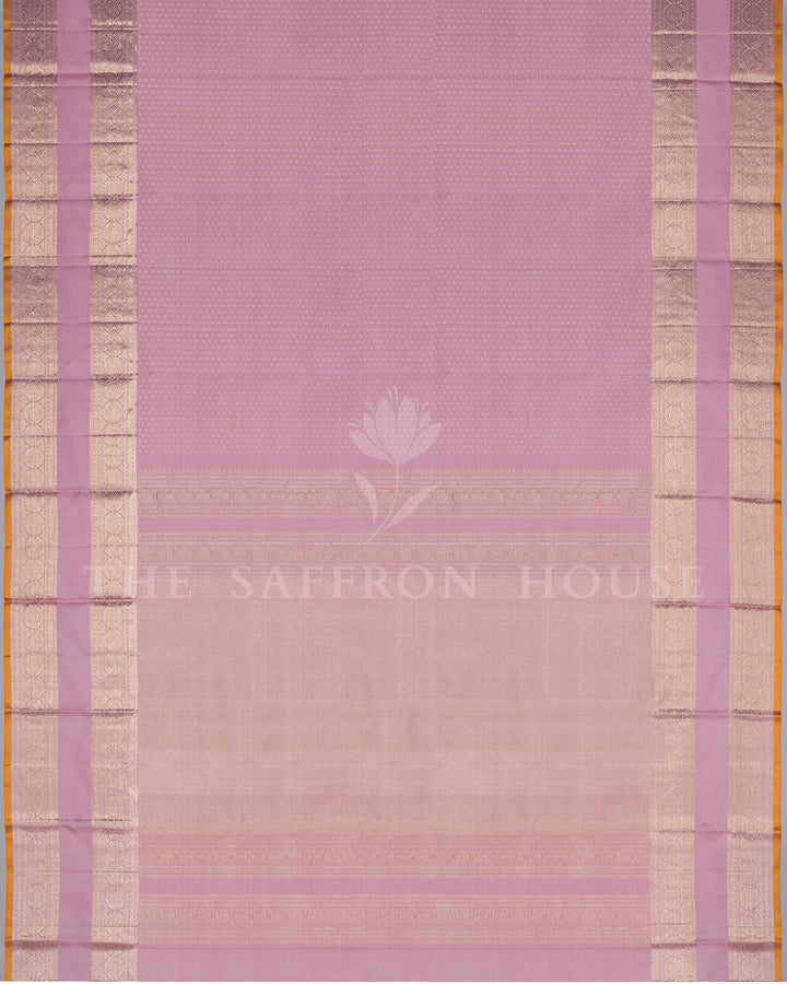 Handloom Kanjivaram Silk Saree in Soft Rose Pink - TSH250102