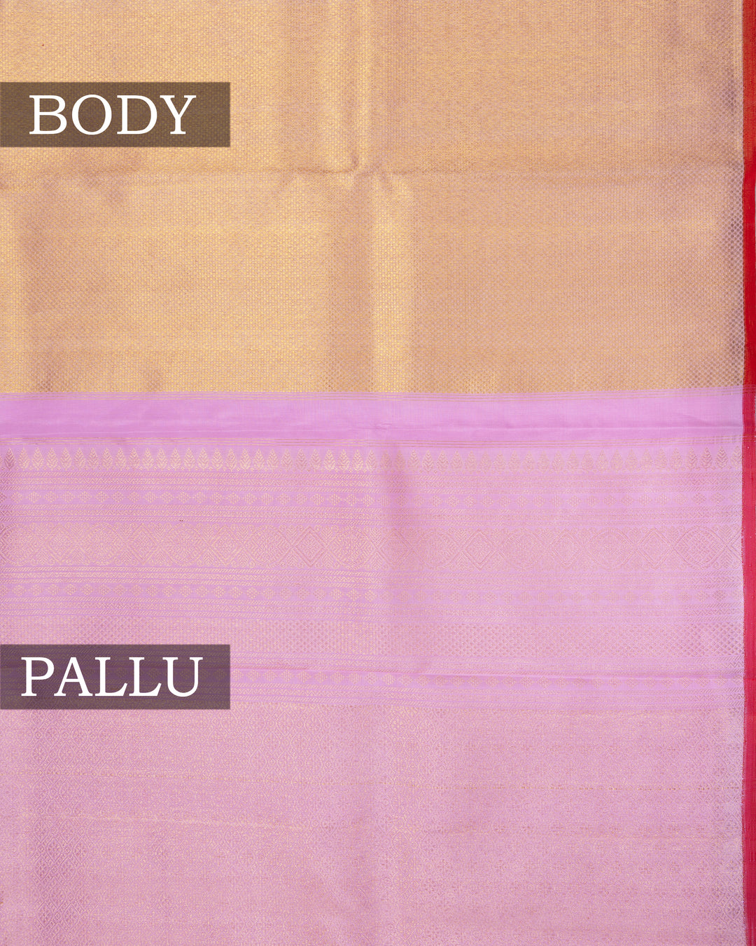Rose Gold And Baby Pink Handwoven Kanjivaram Silk Saree - TSH2506127-view3