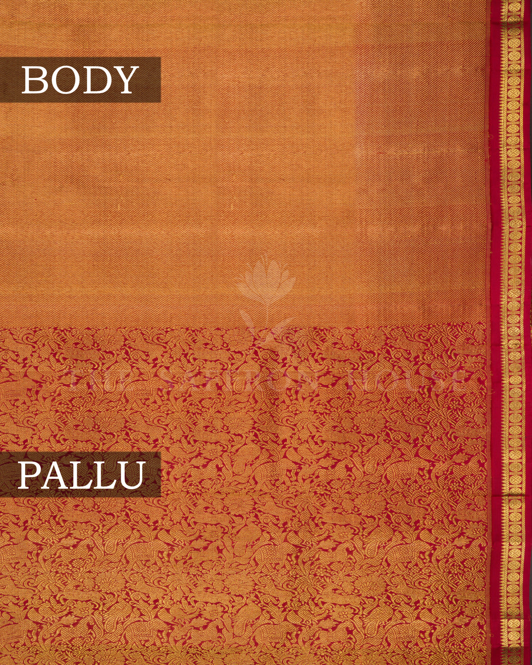 Maroon Handwoven Kanjivaram Silk Saree - TSH2506254