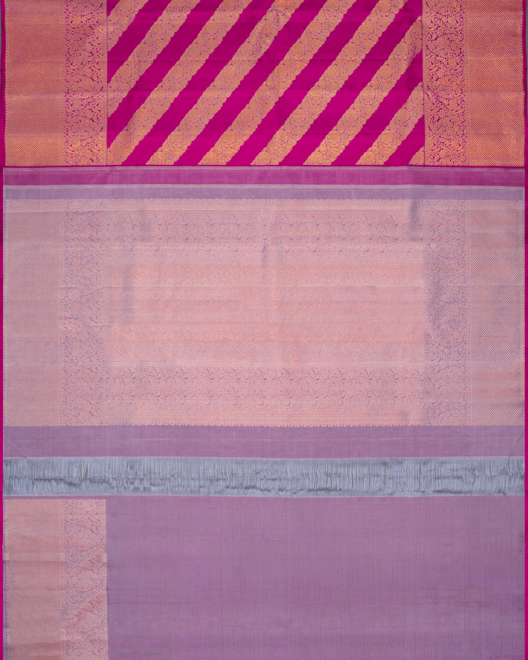 Magenta & Mauve Kanchivaram Silk Saree
