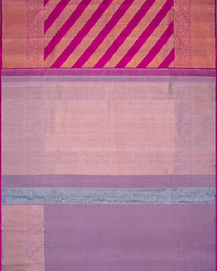 Magenta & Mauve Kanchivaram Silk Saree