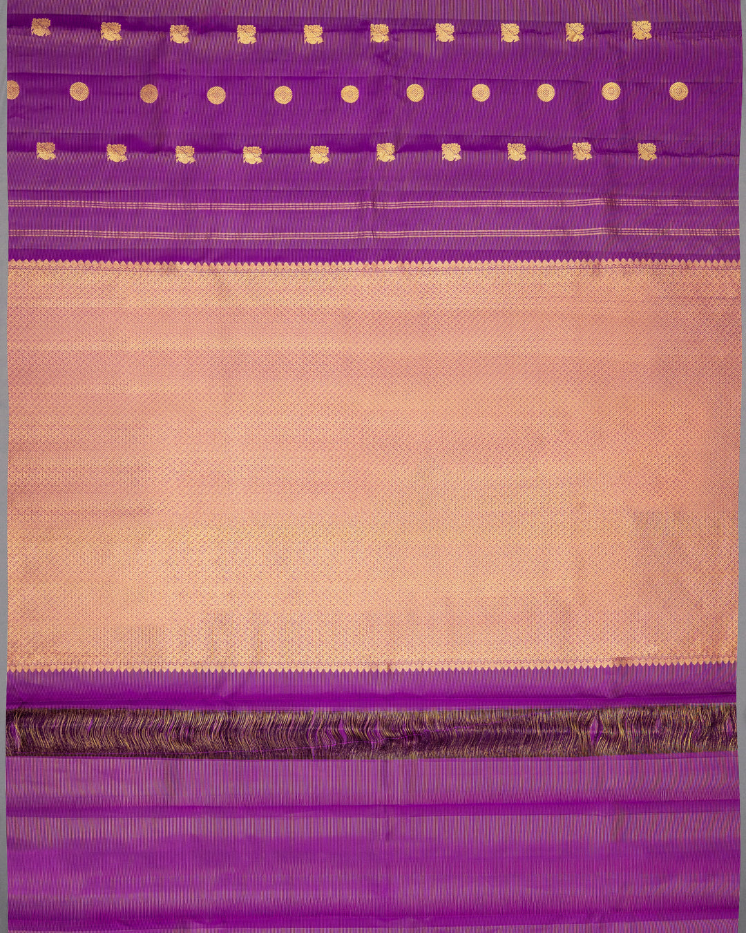 Purple & Gold Kanchivaram Silk Saree